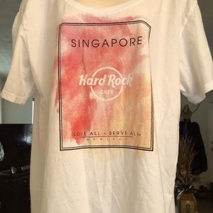 Hard Rock Cafe  T Shirt Singapore XXL
